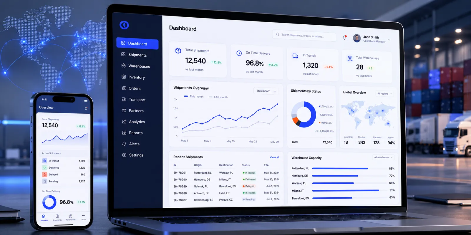 Confidential Logistics Platform screenshot